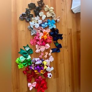 Giant hair bow bundle, lsu, Alabama, gold